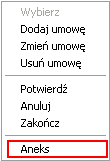 Rys. 2.294 Obiekty powiązane 2.23.2 Aneks Aneks do umowy to dokument umożliwiający dokonywanie zmian pierwotnych danych umowy.