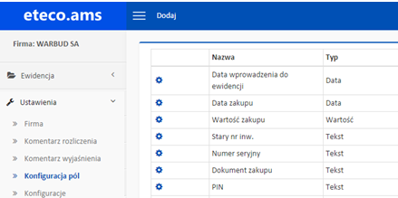 FUNKCJONALNOŚĆ SYSTEMU Dokumenty Dowolna liczba typów dokumentów (OT, MT, LT itp.) Definiowany wygląd dokumentów Definiowalna ścieżka akceptacji dla każdego typu dok.