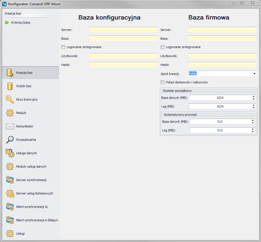 5.4. Konfiguracja produktu Comarch ERP Altum Po zakończonej instalacji należy uruchomić Konfigurator, który znajduje się w Menu Start w folderze Comarch ERP.