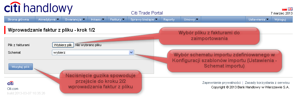 8 Po wczytaniu pliku następuje analiza każdego wiersza zgodnie z ustawionym schematem importu wiersze o prawidłowej strukturze zostaną oznaczone zielonym symbolem, natomiast,