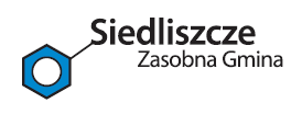 zawierało odpowiednio kolory: grafit, złoty/ żółty, niebieski i zielony. Obok logo zapisane zostanie odpowiednią czcionką hasło promocyjne Gminy Siedliszcze.