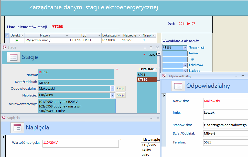 Nr 7(485) LIPIEC 2011 7 Rys. 2. Procedura dodawania i usuwania stacji w bazie (Źródło: opracowanie własne) wania odbywa się z użyciem przycisku Odśwież.