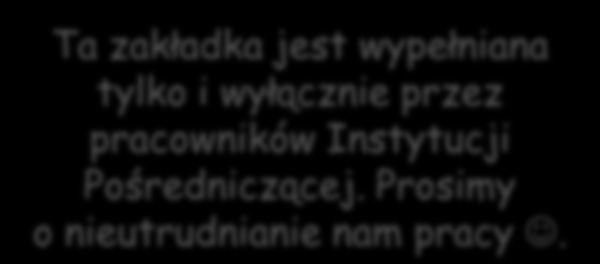 Po zakończeniu wprowadzania danych do Generatora Wniosków Płatniczych SPRAWDŹ DANE!