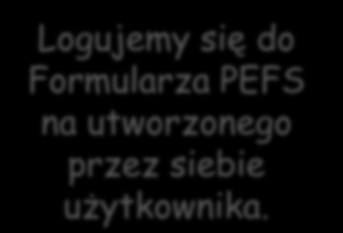 Logujemy się do Formularza PEFS na