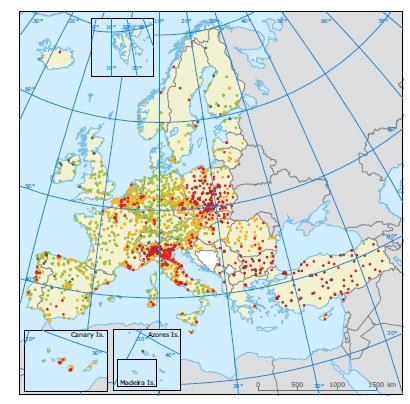 występwały na większści bszaru Eurpy. Obszary z przekrczeniami pyłu PM10 bejmwały: półncne Włchy, kraje Beneluksu, bszar płudniw zachdniej Plski, Republiki Czeskiej raz Słwacji. Rys.