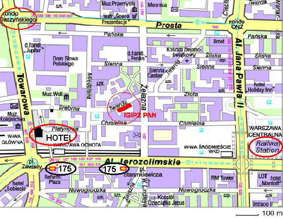 Informacje praktyczne Adres IGiPZ PAN: Instytut Geografii i Przestrzennego Zagospodarowania PAN ul. Twarda 51/55 00-818 Warszawa tel.