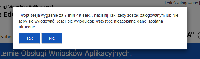 Uwaga! 1. Jeżeli przed utworzeniem formularza wniosku nie został utworzony wnioskodawca/ beneficjent, system automatycznie przeniesie do sekcji Wnioskodawca/ beneficjent w celu jego dodania.