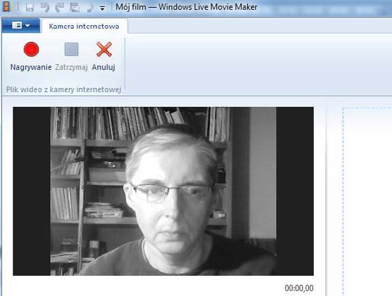 27 Wimmer Windows Live Movie Maker 2011: Wybieranie materiału do filmu NAGRANIE Z KAMERY INTERNETOWEJ Nagrania z kamery internetowej są cennym uzupełnieniem wielu filmów.