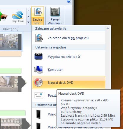 64 Wimmer Windows Live Movie Maker 2011: Zapisywanie filmu TWORZENIE PŁYTY DVD Movie Maker oferuje narzędzia do projektowania specjalnego interfejsu na płycie DVD.