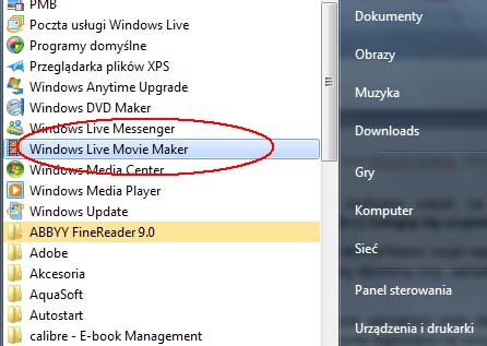 9 Wimmer Windows Live Movie Maker 2011: Pierwszy projekt Rozdział 2.