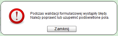 Sprawy listy rozwijane, które pomogą wybrać użytkownikowi właściwą odpowiedź Użytkownik powinien wypełnić wszystkie wymagane pola w prawidłowy sposób.