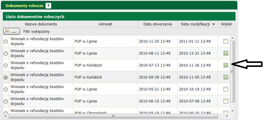 Sprawy Kolejnym krokiem jest zapisanie poprawnie wypełnionego formularza i zamknięcie go.