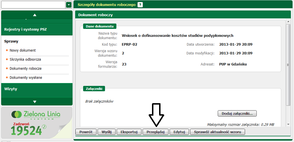 Sprawy następnie wybrać opcję <Przeglądaj>