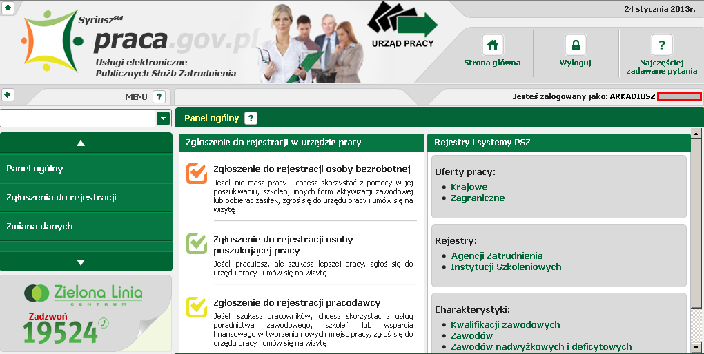 Rejestracja i uwierzytelnianie kont Nacisnąć <Zatwierdź>.