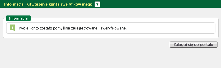 Rejestracja i uwierzytelnianie kont W sekcji "Dane konta" uzupełnić pola identyfikator (login), oraz ustawić hasło, a w sekcji "Inne informacje" wskazać rolę w jakiej konto będzie używane.