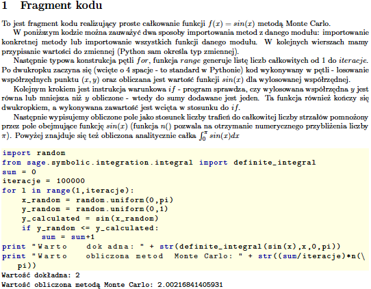 Rys. 1. Fragment kodu w języku Python Źródło: opracowanie własne (wygenerowano 10.06.