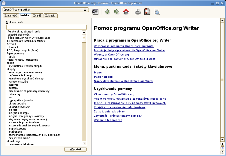 4-20 funkcji programu OpenOffice, ale ani znajomi, ani nauczyciel nie są w stanie pomóc. Można wówczas skorzystać z wbudowanego systemu pomocy OpenOffice lub poszukać odpowiedzi w Internecie.