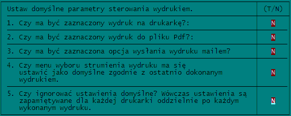 KSP wersja 11.03.009 (Instalacja) Str.23 5.3 Wybór drukarki ALT+Q menu drukowania W całym programie, w dowolnym miejscu moŝna przez naciśnięcie klawiszy ALT_Q wybrać drukarkę domyślną.