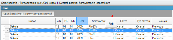 Część z tych funkcji jest dostępna bezpośrednio na liście, a część z poziomu menu kontekstowego pod prawym przyciskiem myszy. 1.