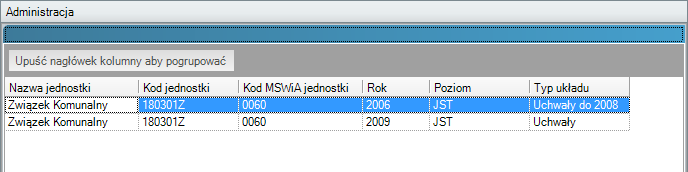 Rysunek 32. Otwieranie układów dokumentów planistycznych W oknie środkowym wyświetli się lista układów (rys. 33). Rysunek 33.