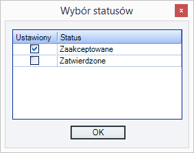 Status Zaakceptowany wprowadza sprawozdanie (bilans) w tryb tylko do odczytu co ma zapobiec wprowadzeniu przypadkowych zmian. Status ten zablokuje możliwość usunięcia sprawozdania (bilansu).