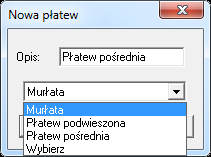 Asystent Aktualna płatew: Można tutaj określić metodę przeliczania zmiany wysokości położenia albo według stałego nachylenia i zmiennej odległości albo według stałej odległości i zmiennego nachylenia.