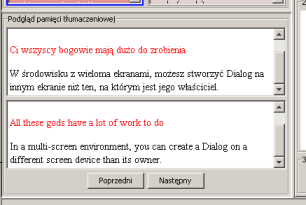 po środku oraz segmenty poprzedzający i następujący po aktywnym.