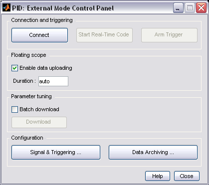 Z menu Tools wybieramy opcję External Mode