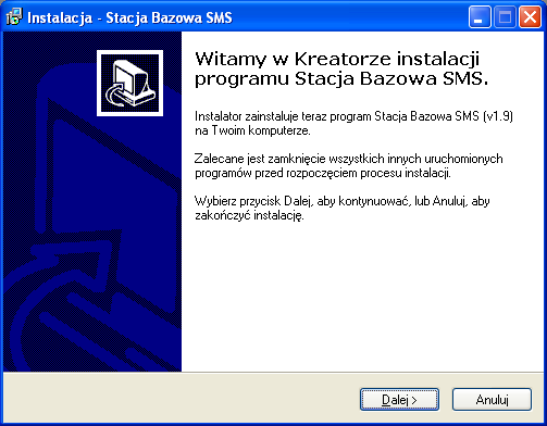 Jeżeli program Stacja Bazowa ma pracować na komputerze w sposób ciągły, to zaleca się umieszczenie skrótu do niego w grupie Autostart w Menu Start, tak aby był on uruchamiany przy każdym starcie