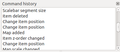 Rysunek 18.27: Alignment helper lines in the Print Composer 18.4.1 Revert and Restore tools During the layout process it is possible to revert and restore changes.