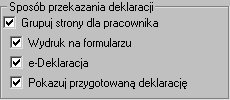 14 28 Podręcznik użytkownika Symfonia Kadry i Płace Okno Lista e-deklaracji z potwierdzeniem przyjęcia.