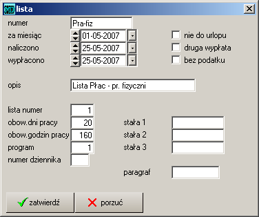 2.7 Lista płac 21 Rysunek 2.