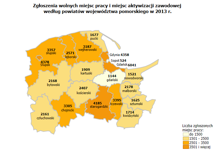 Monitoring zawodów deficytowych i nadwyżkowych w województwie pomorskim Źródło: Opracowanie własne na podstawie badań statystycznych rynku pracy MPiPS-01, zał. 3. 4.2.