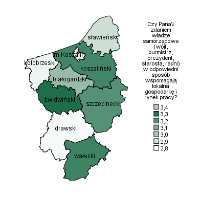 WSPÓŁPRACA INSTYTUCJI WPŁYWAJĄCYCH NA ZMIANĘ GOSPODARCZĄ Ocena władz samorządowych w opiniach pracowników również wypada negatywnie (51%).