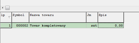 S t r o n a 69 Aby zapisad uzupełniony roboczy arkusz inwentaryzacyjny używamy klawisza arkusza inwentaryzacji.