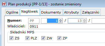 W ujęciu prze dokument, mam możliwość śledzenia i analizy każdej z osobna pozycji stanowiącej źródło Planu produkcji.