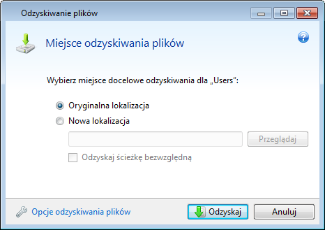 W opisywanym przypadku (odzyskiwanie partycji Zastrzeżona przez system) kroki 10-12 mają charakter opcjonalny.