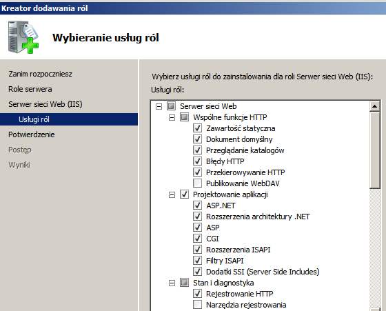 W odróżnieniu do starszej wersji (IIS 6.0), IIS 7.0 i IIS 7.