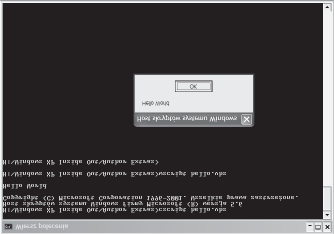 Rozdzia³ 10: Automatyzacja Windows XP 323 Wscript i Cscript Windows XP zawiera dwa programy uruchamiaj¹ce skrypty WSH. Cscript.exe to wersja dla wiersza polecenia, a Wscript.exe to wersja graficzna.