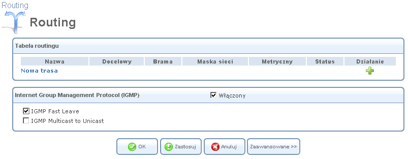 Rysunek 6.206 Filtry systemu logowania Korzystając z rozwijanego menu, możemy wybierać poziom logowania i szczegóły wyświetlanych zdarzeń.