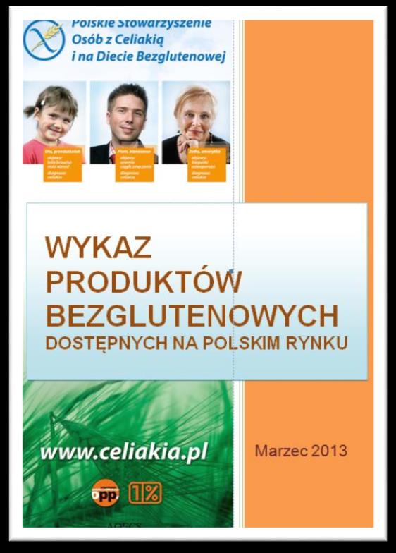 Wykaz produktów bezglutenowych 2014 nowe produkty www.