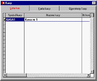 Opis menu programu Lider FK 4.4.6 67 Kasa Kasy Program może obsługiwać jedną lub wiele kas. W kasie są odnotowywane wszelkie operacje związane z przepływem gotówki w firmie.