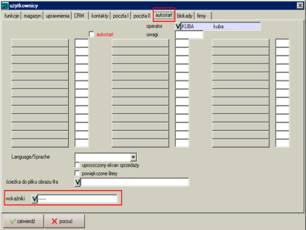 1.3 Autostart - maksymalnie uproszczone menu 13 Rysunek 1.6: Użytkownicy nadawanie uprawnień do przeglądania tablicy z podsumowaniami 1.