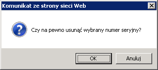 Magazyn 32 Dopisanie numerów seryjnych do wybranej pozycji dokumentu magazynowego odbywa się standardowo.