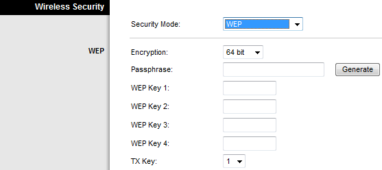 Router WRT54GC oraz prawie wszystkie urządzenia do tworzenia infrastruktury bezprzewodowej firmy LINKSYS wspierają następujące z nich: WEP (Wireless Equivalent Privacy) 64 oraz 128 bitowy, jeden z