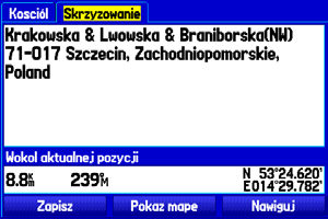 Tryb Morski > Tworzenie i Używanie Waypointów Tworzenie waypointów na Ekranie Mapy: Waypointy mogą być również szybko tworzone na Ekranie Mapy przy pomocy kursora, który umożliwia utworzenie nowego