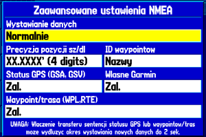 Menu Główne > Zakładka Ustawienia 5. Naciśnij Menu aby otworzyć menu opcji.