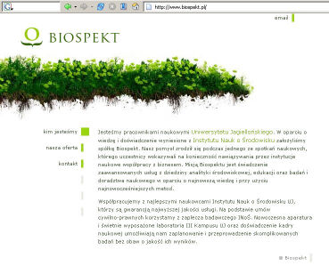 Przedsiębiorczość akademicka - przykłady UJ BioCentrum Sp. z o.o Biospekt MicroBioLab Pharmena Przykład: BIOCENTRUM BioCentrum to przedsiębiorstwo prywatne utworzone w 2004 r.