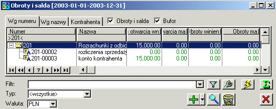 9.7.2.5 Zakładka Konta walutowe Na zakładce wykazywane są powiązania konta złotówkowego z kontami w walutach obcych.