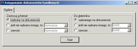 Jak zaksięgować grupę dokumentów Aby zaksięgować grupę dokumentów z poziomu rejestrów VAT naleŝy: otworzyć okno: Rejestry VAT (Rys. 9.10).